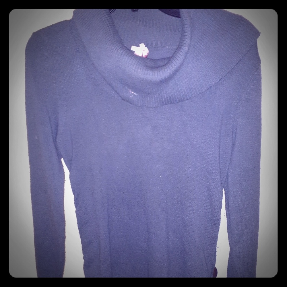 Sexy cowl neck sweater dress